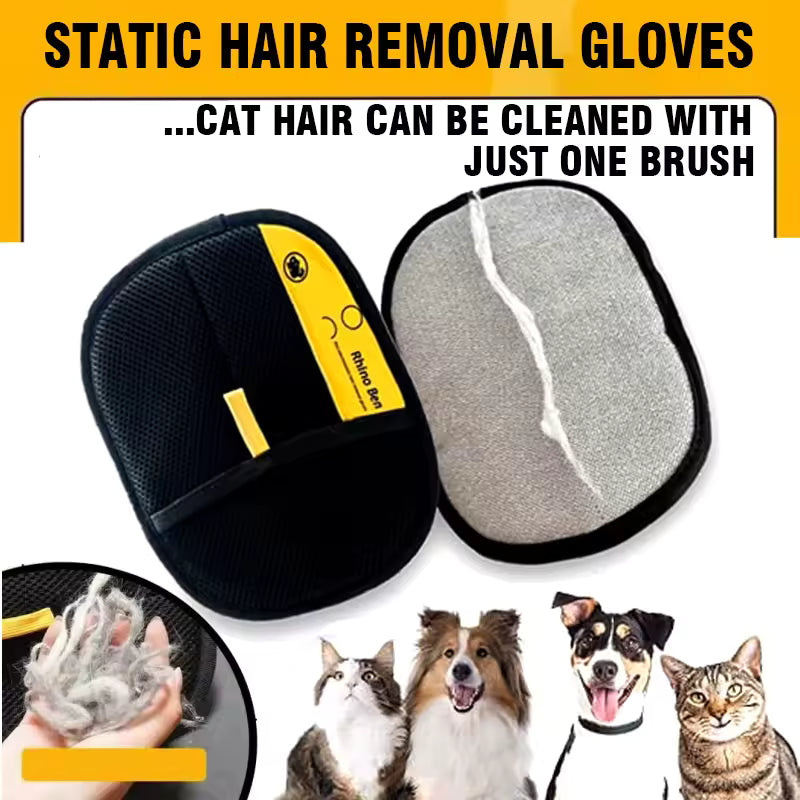 Guante Quitapelos Electrostático para Mascotas