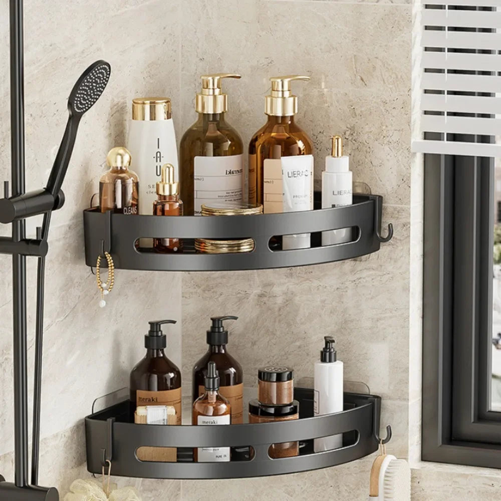 🚿✨ ESTANTE ADHESIVO PARA DUCHA – MÁS ORDEN, SIN TALADROS 🛁