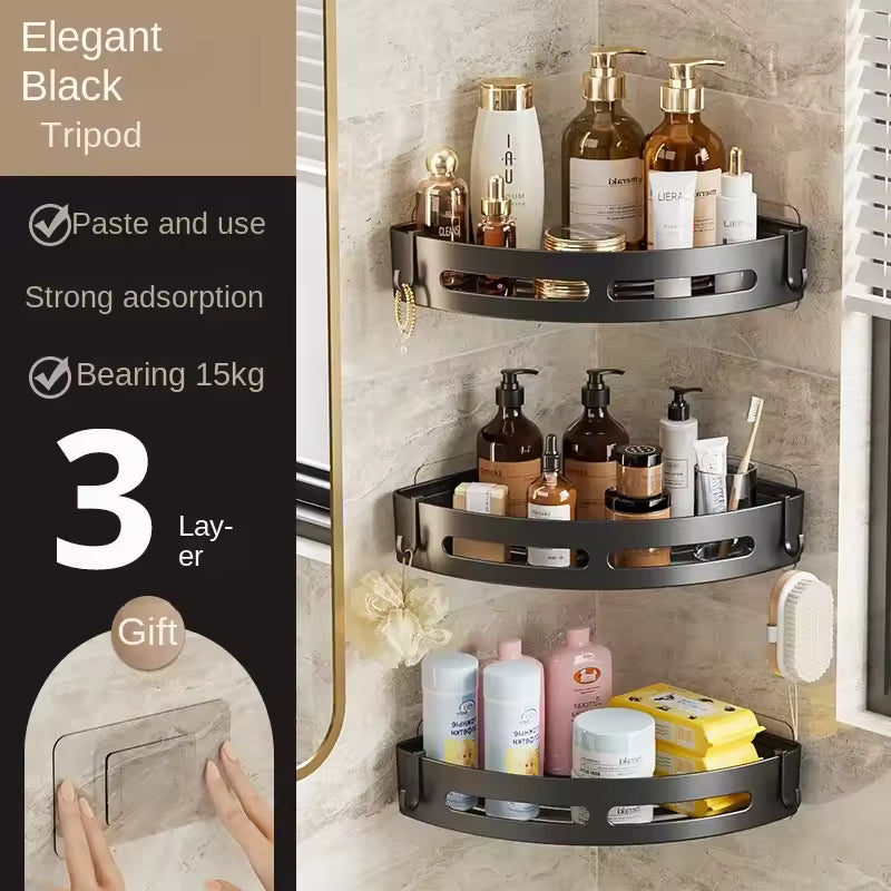 🚿✨ ESTANTE ADHESIVO PARA DUCHA – MÁS ORDEN, SIN TALADROS 🛁