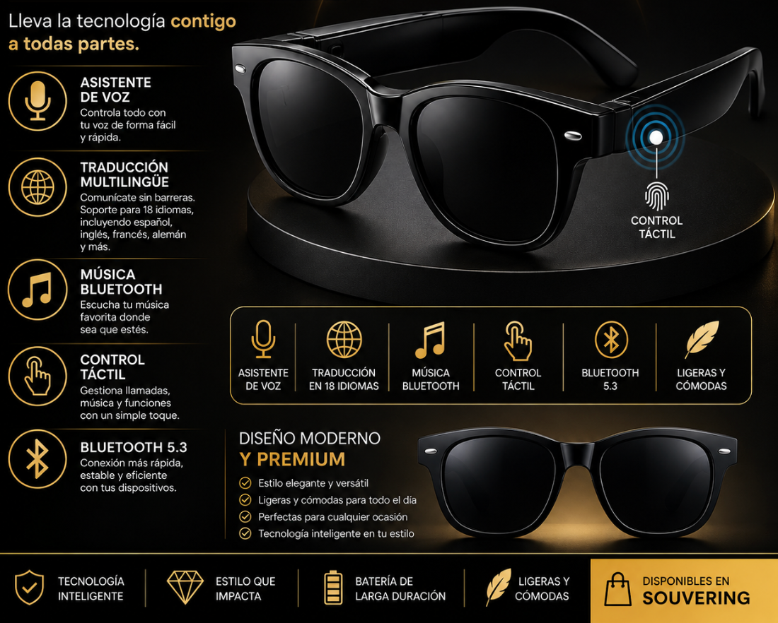 🕶️🤖 ¡EL FUTURO EN TUS MANOS! Gafas Inteligentes con IA ⚡🔥