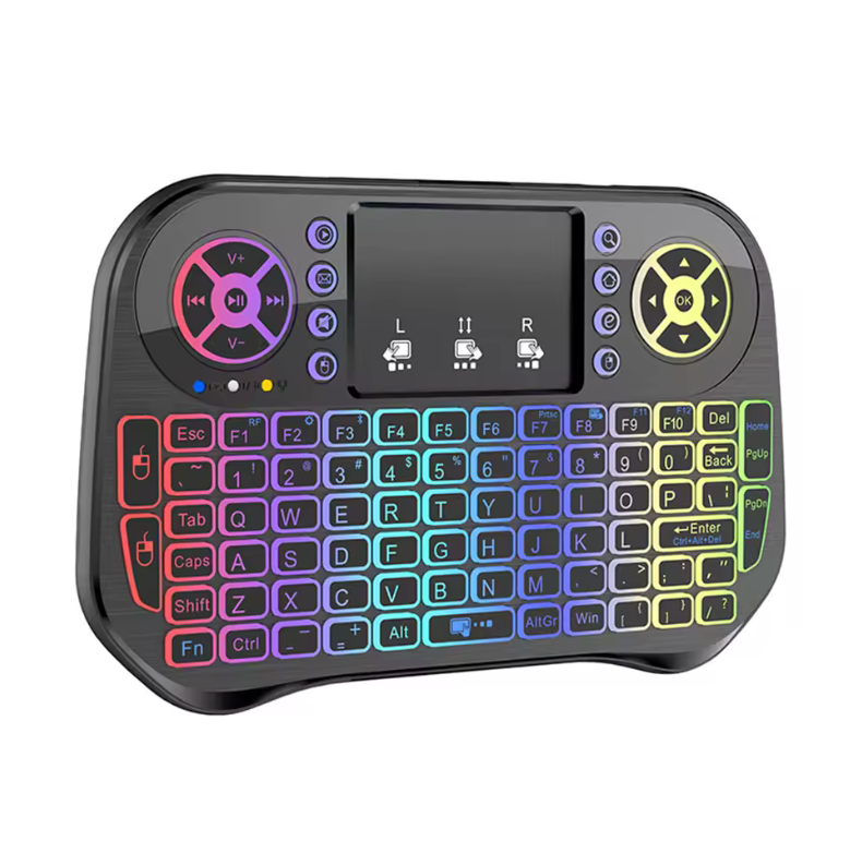⌨️ Teclado Inalámbrico Retroiluminado | 7 Colores y Diseño Moderno