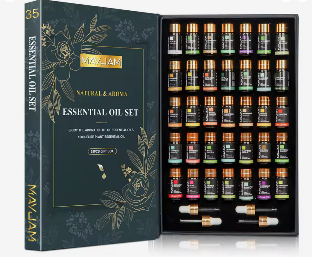 ✨ Set de Difusores de Aromas y Aceites Esenciales 35 Piezas 🌿
