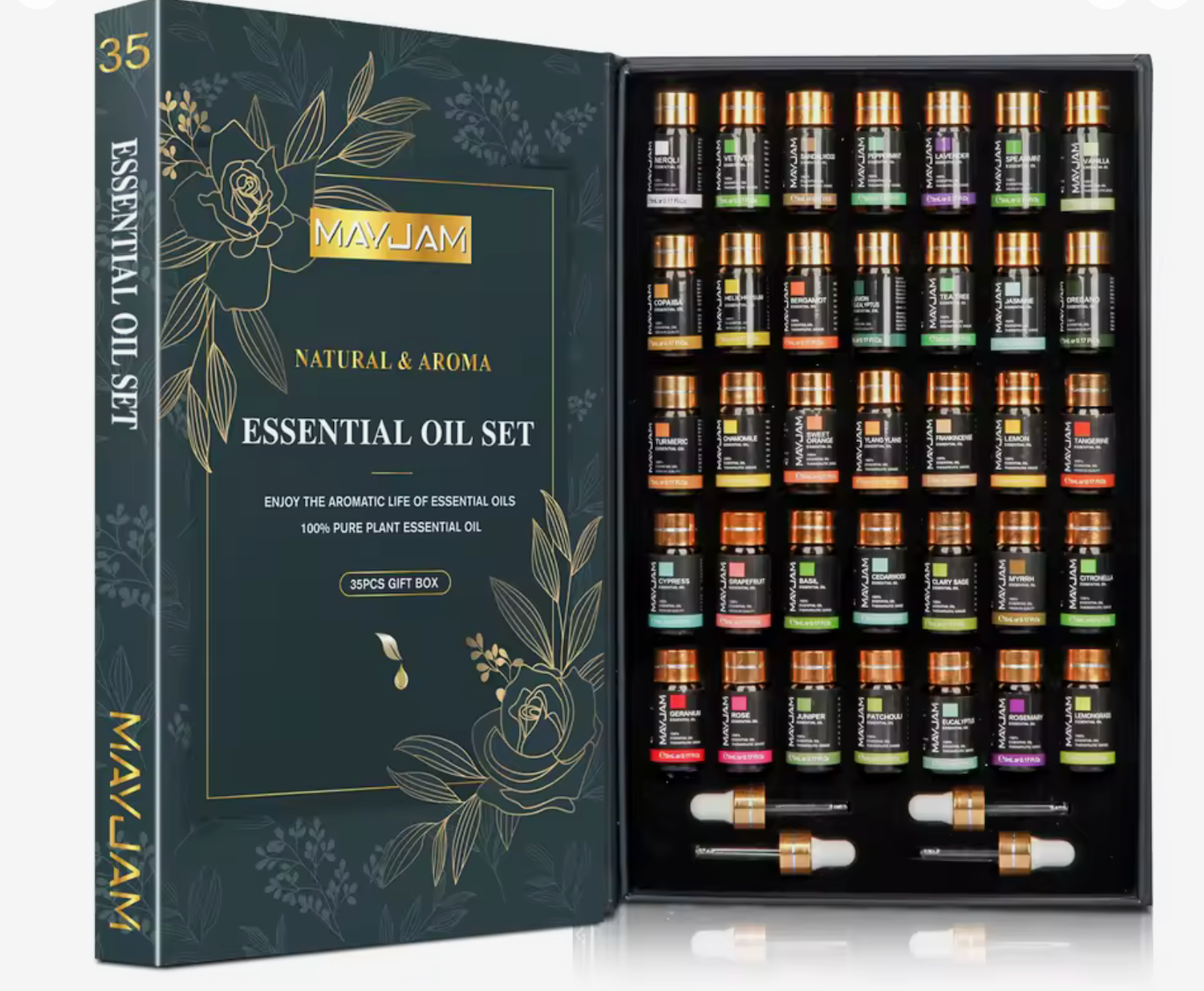 ✨ Set de Difusores de Aromas y Aceites Esenciales 35 Piezas 🌿