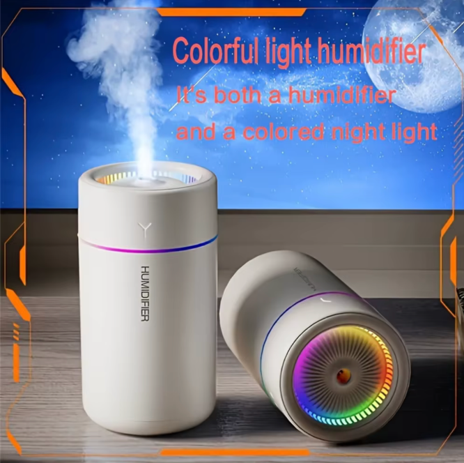🌈 HUMIDIFICADOR AROMÁTICO LED – AMBIENTE PERFECTO EN CUALQUIER LUGAR ✨