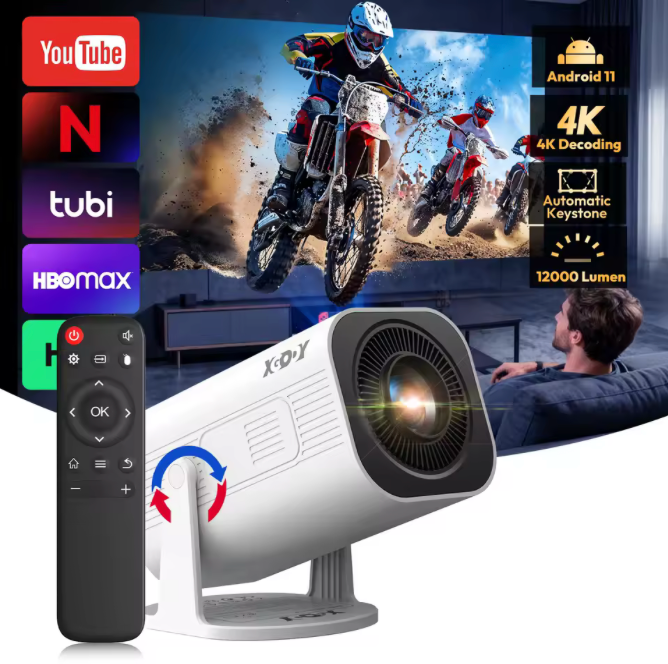 XGODY Gimbal 3 Pro – Proyector Portátil 4K con WiFi 6 y Android 📽️✨