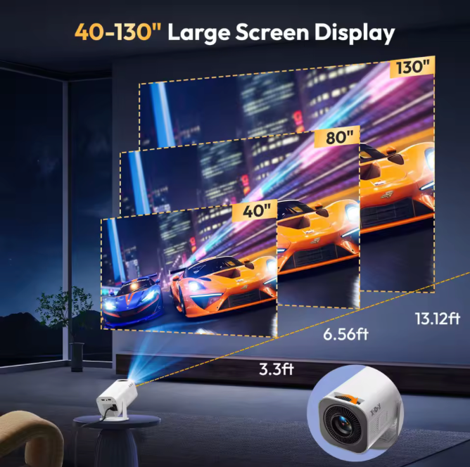 XGODY Gimbal 3 Pro – Proyector Portátil 4K con WiFi 6 y Android 📽️✨