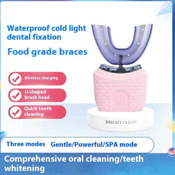 🦷✨ Cepillo de Dientes Eléctrico Sónico en Forma de U | Limpieza 360°