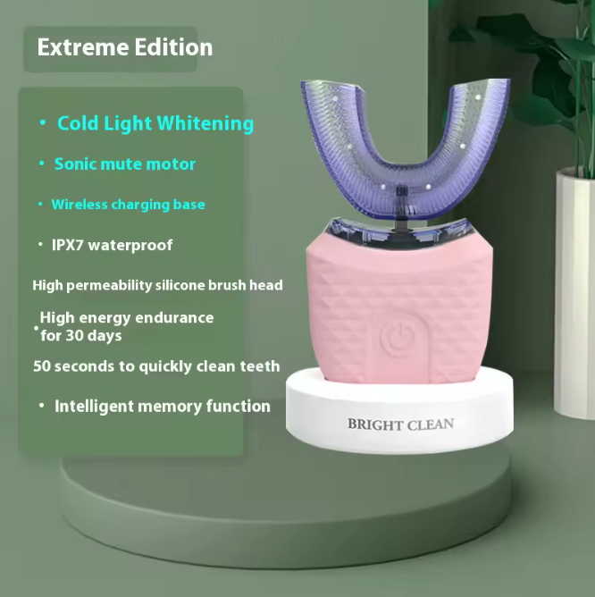 🦷✨ Cepillo de Dientes Eléctrico Sónico en Forma de U | Limpieza 360°