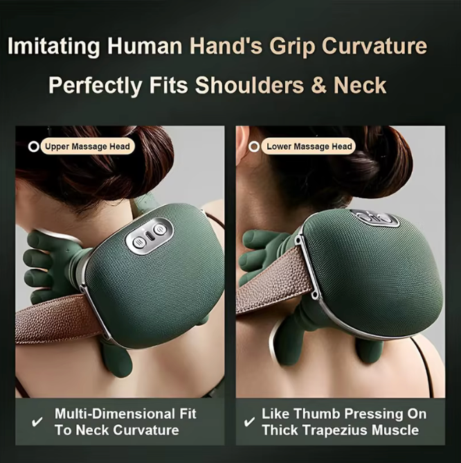 💆‍♀️ Masajeador N7 4D para Cuello y Hombros | Relajación Profunda en Minutos ✨