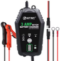 🔋 Cargador de Batería Inteligente HTRC 6V/12V 3000mA Automático, Cargador para Baterías de Plomo-Ácido, LiFePO4 y Litio, Carga Lenta y Segura para Coche, Motocicleta y Vehículos.