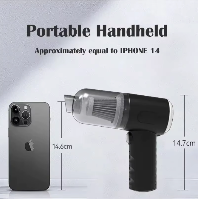 🚗✨ Aspirador de Coche Inalámbrico 9000Pa – Potente, Portátil y Recargable