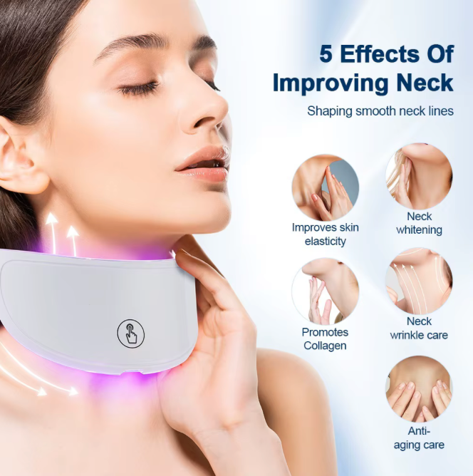 ✨ Máscara Facial LED 7 Colores – Terapia de Luz para Rostro y Cuello