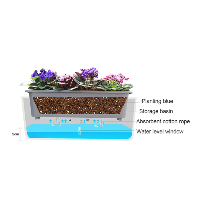 🌱💧 Maceta de Autorriego con Indicador de Agua – Cuida tus Plantas Fácilmente