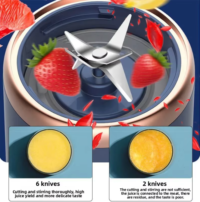 🥤✨ Mini Batidora Portátil Recargable – Batidos y Zumos Frescos en Cualquier Lugar