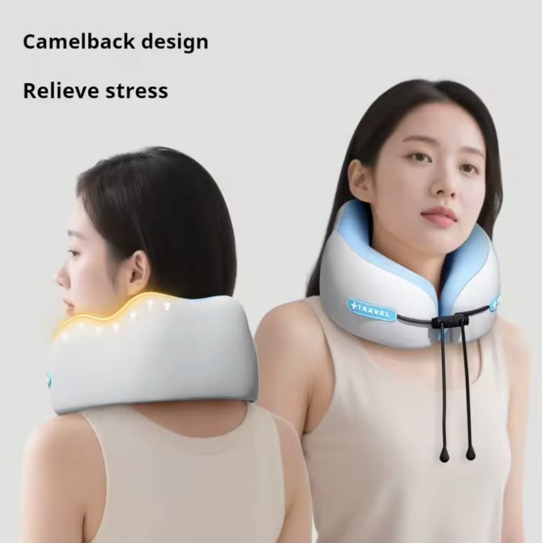 ✈️💤 Almohada de Viaje Viscoelástica en Forma de U – Comodidad y Soporte Cervical