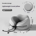 ✈️💤 Almohada de Viaje Viscoelástica en Forma de U – Comodidad y Soporte Cervical