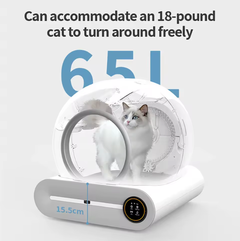 🐱✨ Arenero Inteligente Automático 65L – Autolimpieza, Control por App y Control de Olores