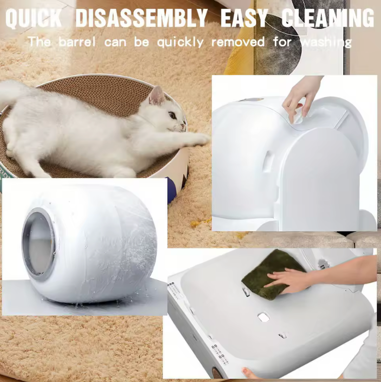 🐱✨ Arenero Inteligente Automático 65L – Autolimpieza, Control por App y Control de Olores