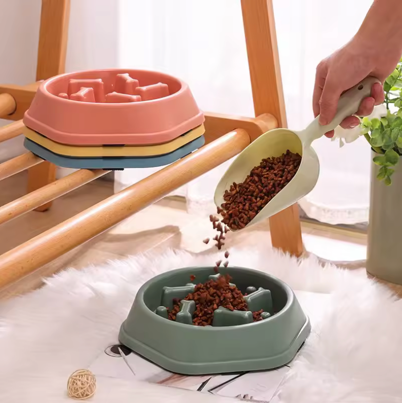 🐶🐱✨ Comedero Antivoracidad para Perros y Gatos – Alimentación Lenta y Diseño Antideslizante