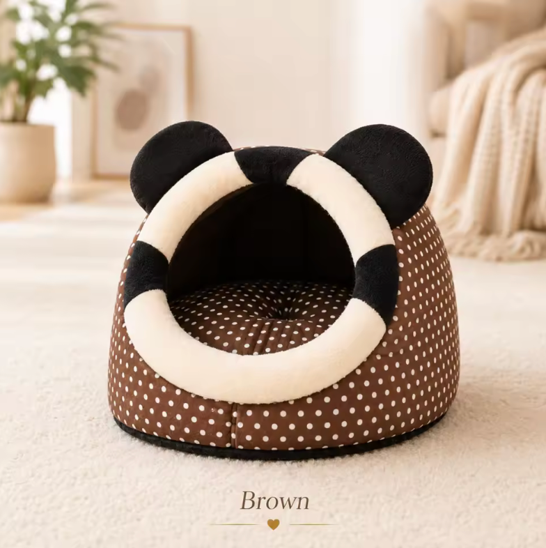 🐶🐱🛏️ Cama Cueva para Mascotas 40×40×32 cm – Acogedora, Impermeable y Antideslizante