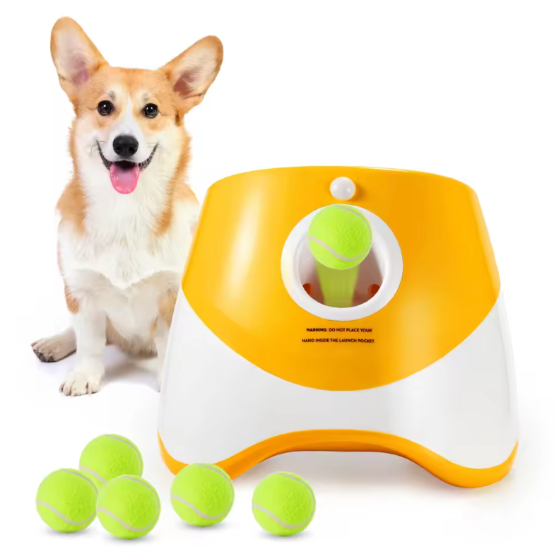 🐶🎾 Lanzador Automático de Pelotas para Perros – Juguete Interactivo Recargable