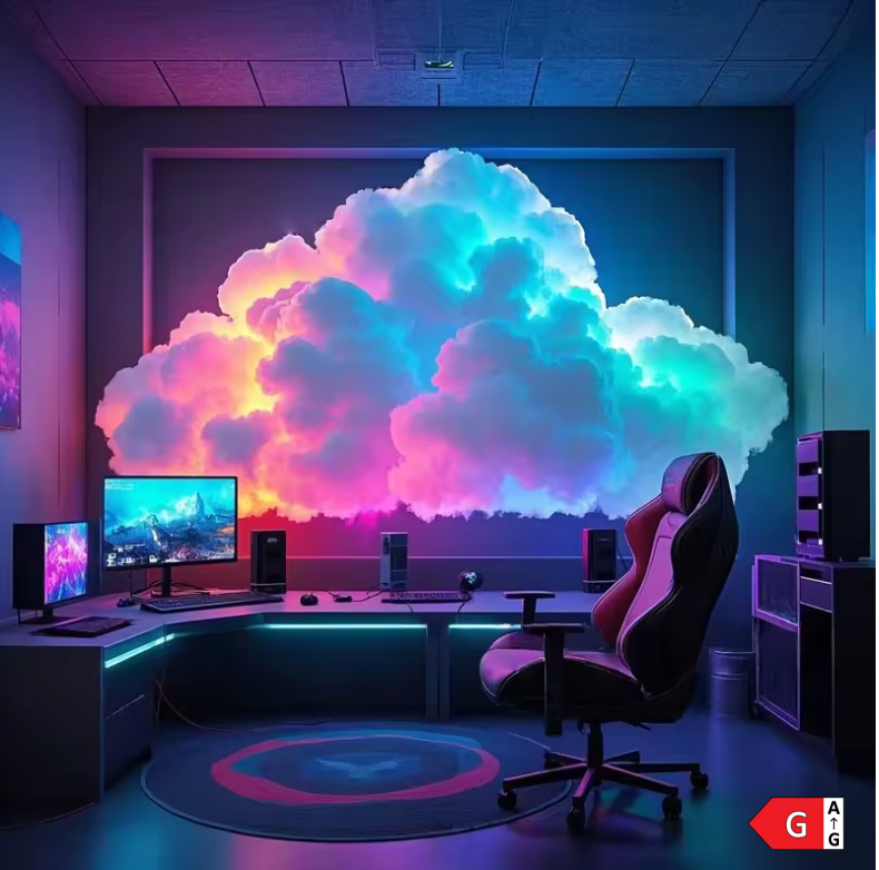 ☁️ Lámpara LED Nube 3D | Iluminación Ambiental con Cambio de Color ✨