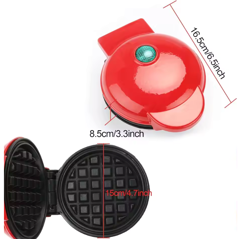 🧇 Mini Gofrera Eléctrica 350W | Gofres Caseros en Minutos ✨