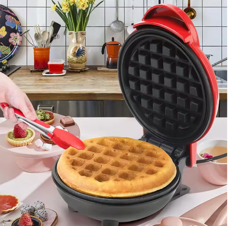 🧇 Mini Gofrera Eléctrica 350W | Gofres Caseros en Minutos ✨