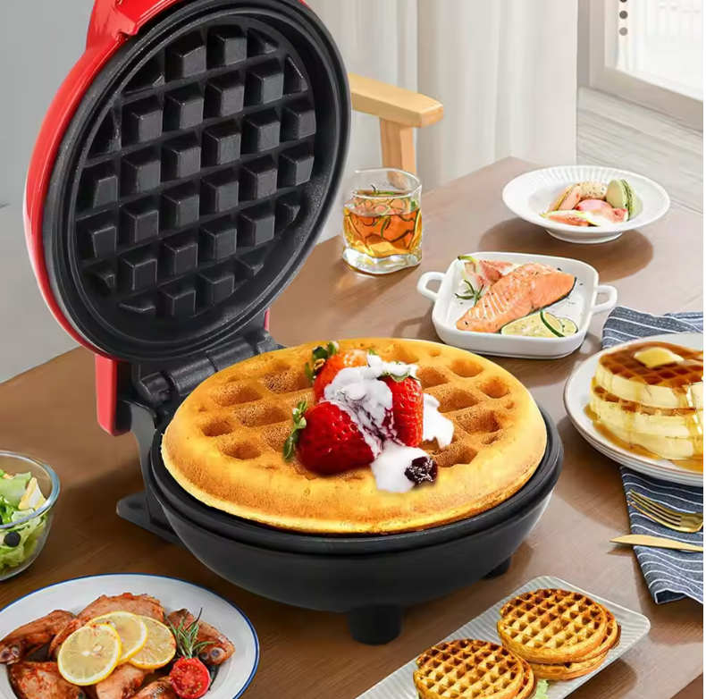 🧇 Mini Gofrera Eléctrica 350W | Gofres Caseros en Minutos ✨