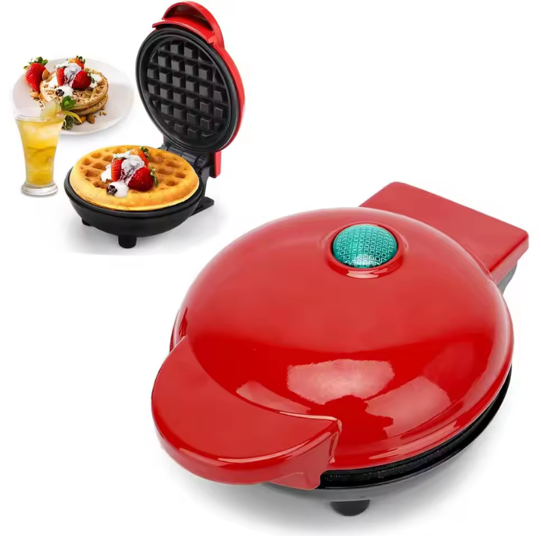 🧇 Mini Gofrera Eléctrica 350W | Gofres Caseros en Minutos ✨