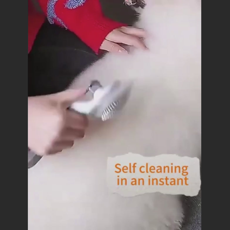 🐶🐱✨ Cepillo Autolimpiante para Mascotas – Eliminador de Pelo para Perros y Gatos